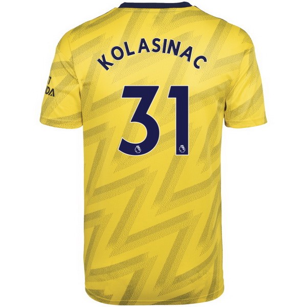 Camiseta Arsenal NO.31 Kolasinac 2ª 2019/20 Amarillo